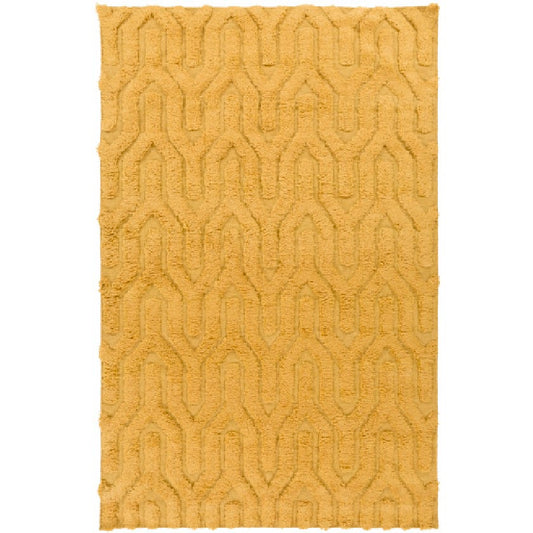 Huslia Modern Gold Area Rug