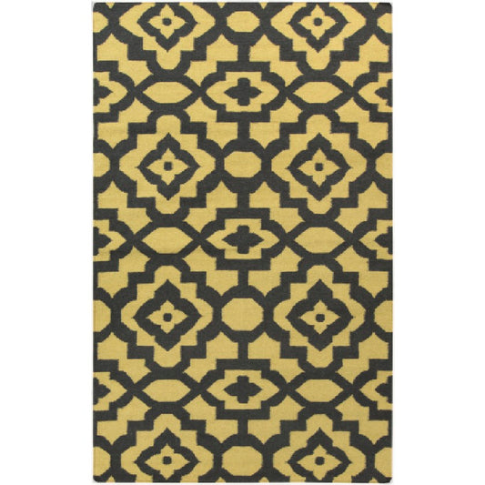 Manteca Global Gold/Black Area Rug