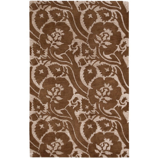 Mobile Modern Dark Brown Area Rug