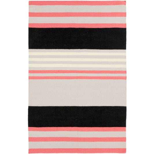 Siloam Modern Gray/Pink Area Rug