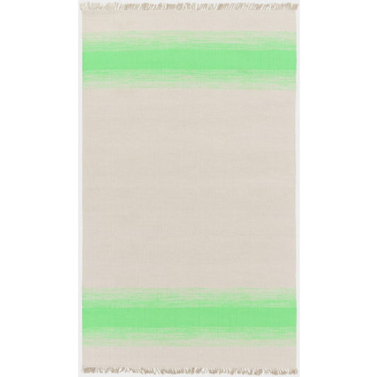 Snowflake Modern Grass Green/Beige Area Rug