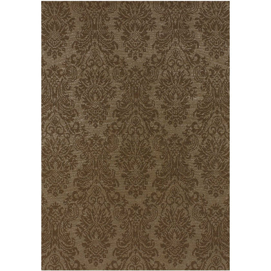 Twiggs Traditional Brown Area Rug