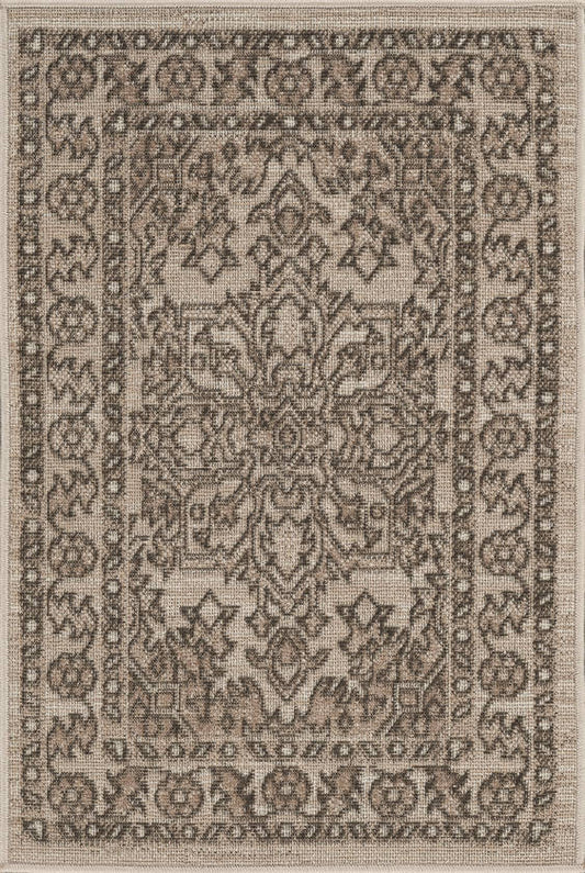 Darp Traditional Charcoal Area Rug