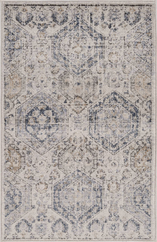 Geelbroek Traditional Bright Blue Area Rug