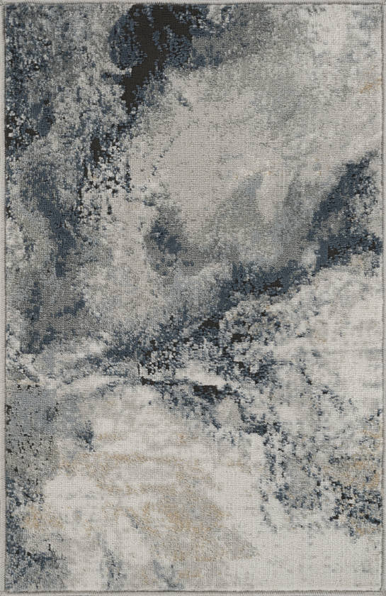 Moorsel Modern Dark Blue Area Rug