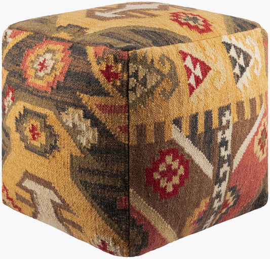 Gloggnitz Dark Brown Pouf