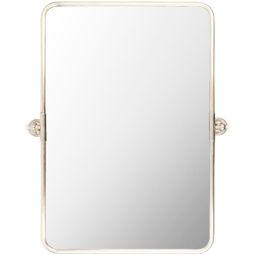 Mariastein Modern Metallic Silver Wall Mirror