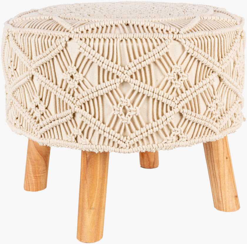 Oulu Cream Ottoman