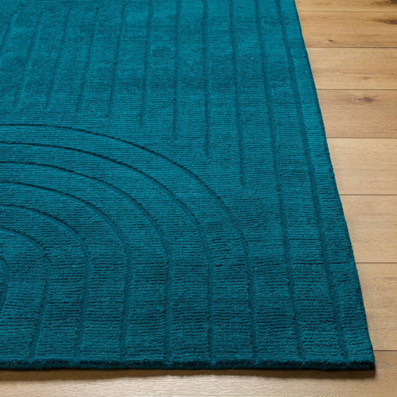 Mankato Modern Dark Teal Area Rug - Bold Elegance