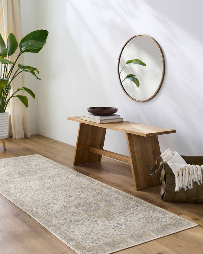 Eminence Traditional Camel Washable Area Rug