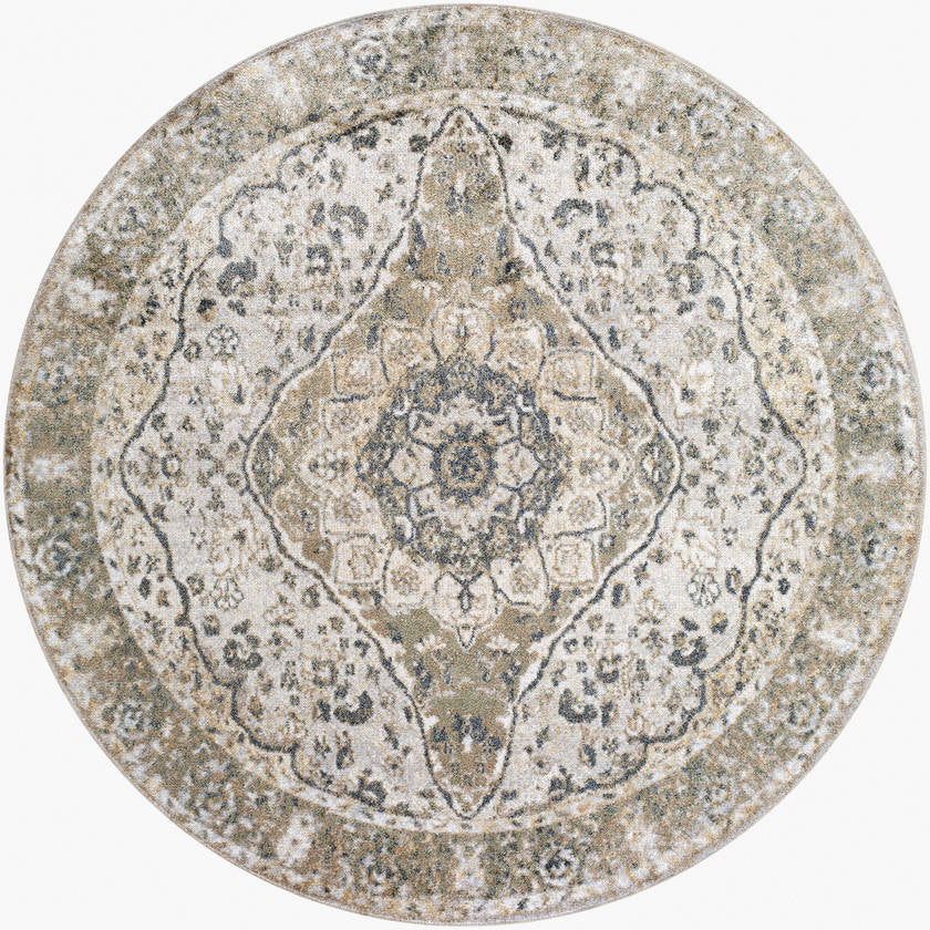 Eminence Traditional Camel Washable Area Rug