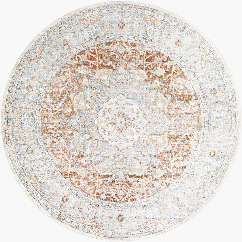 Hollyvilla Traditional Beige Washable Area Rug