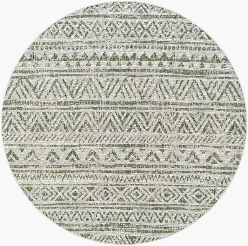 Goff Global Moss Green Area Rug