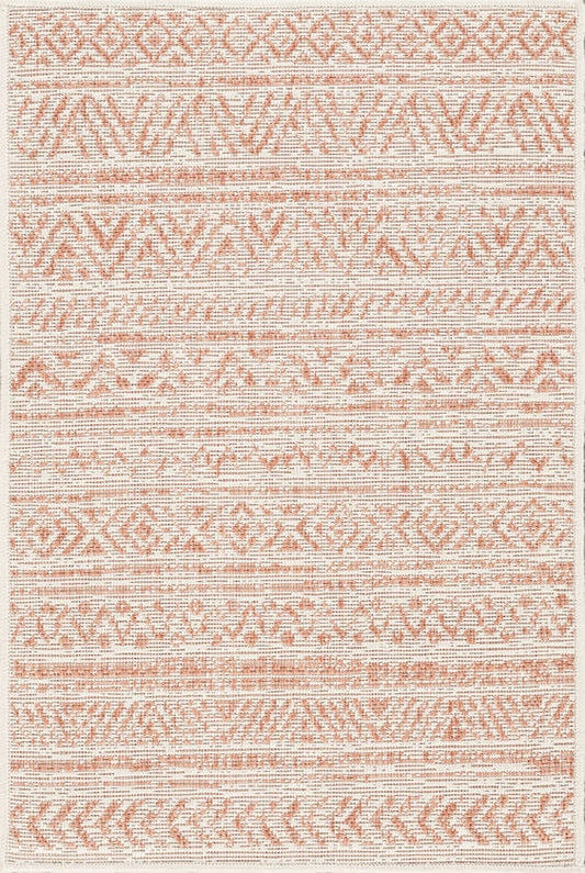 Goff Global Coral Pink Area Rug