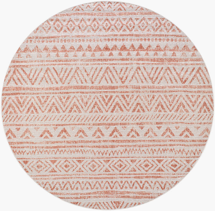 Goff Global Coral Pink Area Rug
