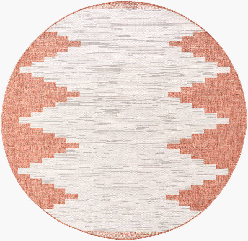 Wolfheze Global Coral/Gray Area Rug