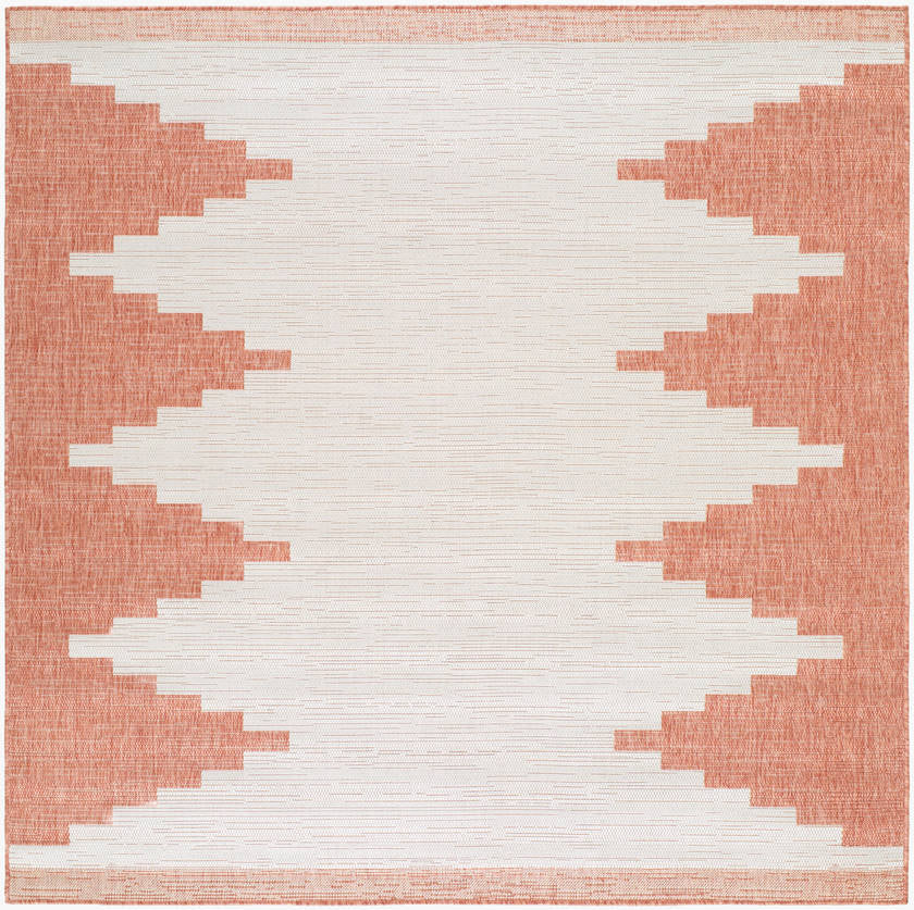 Wolfheze Global Coral/Gray Area Rug