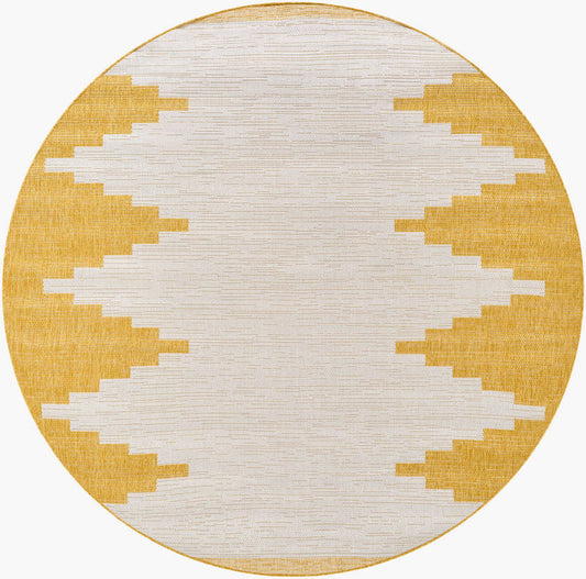 Wolfheze Global Amber/Gray Area Rug