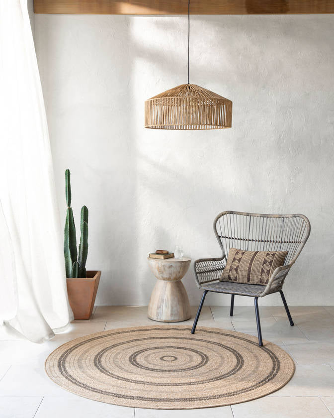 Emiko Cottage Beige/Black Area Rug