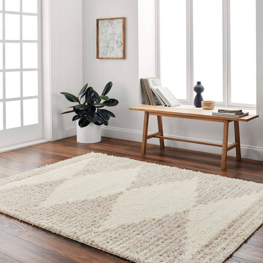 Shrena Global Brown/Cream Area Rug