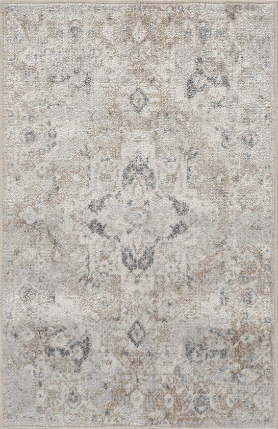 Moya Traditional Hickory Washable Area Rug