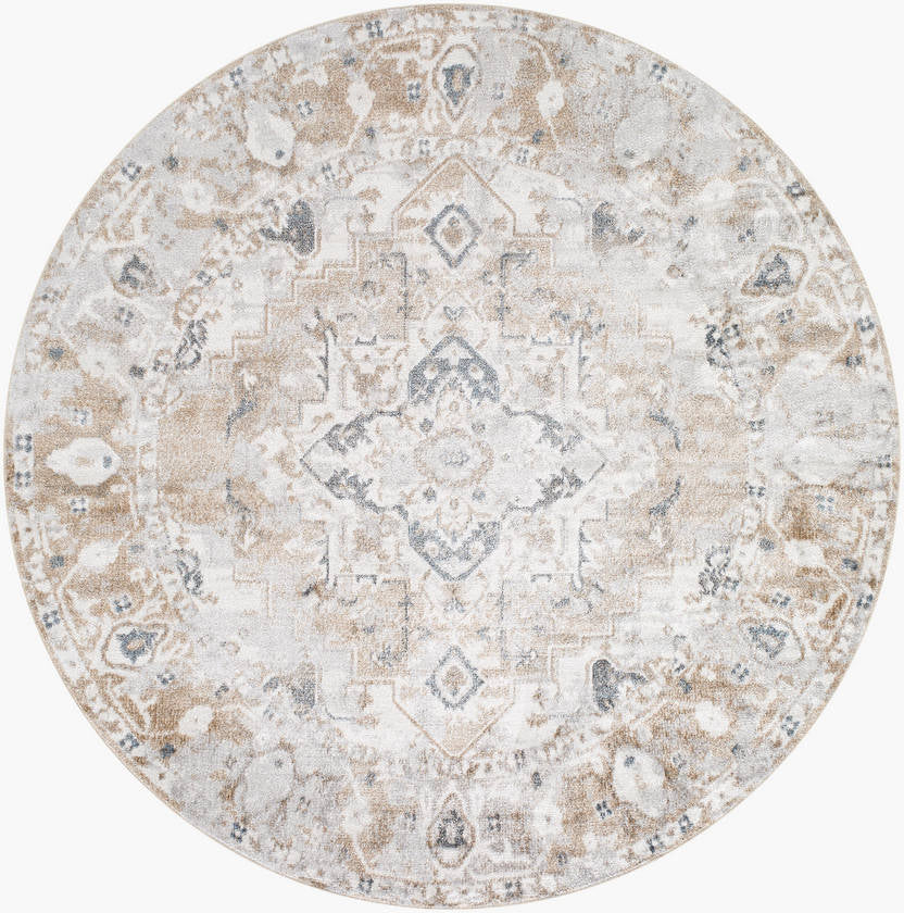Moya Traditional Hickory Washable Area Rug