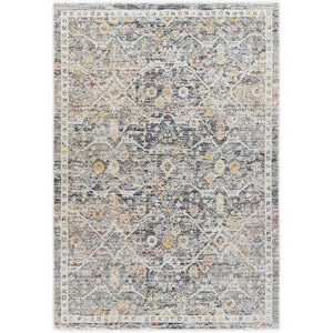 Randa Traditional Black/Beige Area Rug