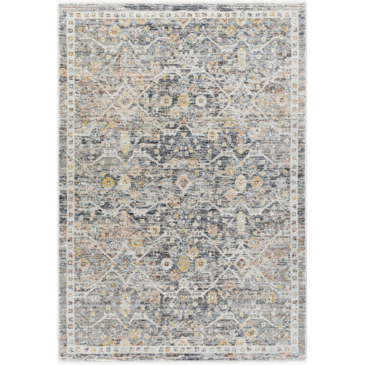 Randa Traditional Black/Beige Area Rug