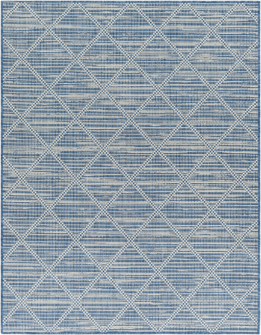 Jamiel Modern Navy/Cream Area Rug