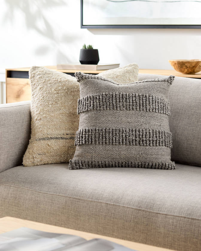 Channah Grey Pillow Cover