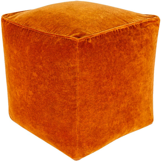 Tearia Rust Pouf