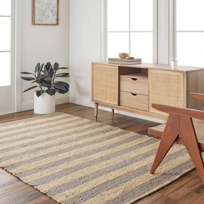 Larraine Modern Dark Brown Area Rug
