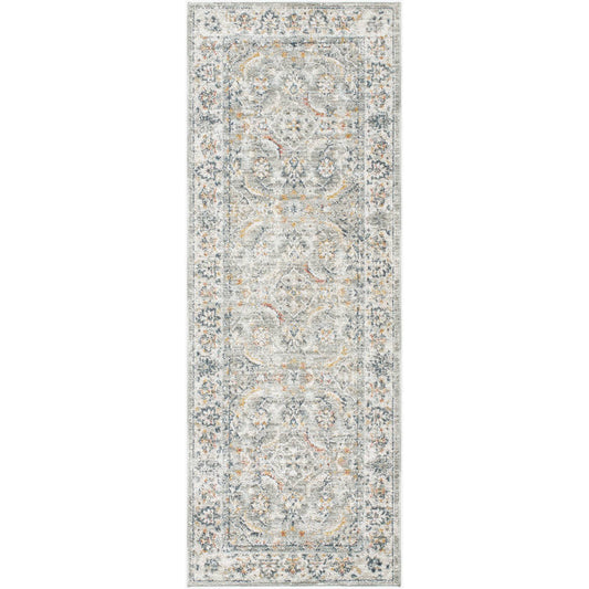 Stepfon Traditional Medium Gray Area Rug