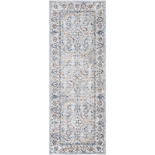 Stepfon Traditional Ice Blue Area Rug