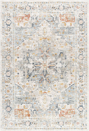 Maretta Traditional Pale Blue Area Rug