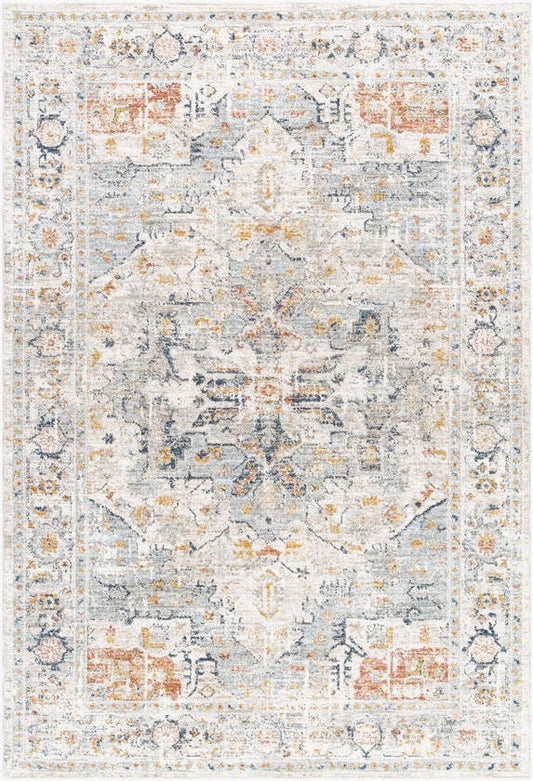 Maretta Traditional Pale Blue Area Rug