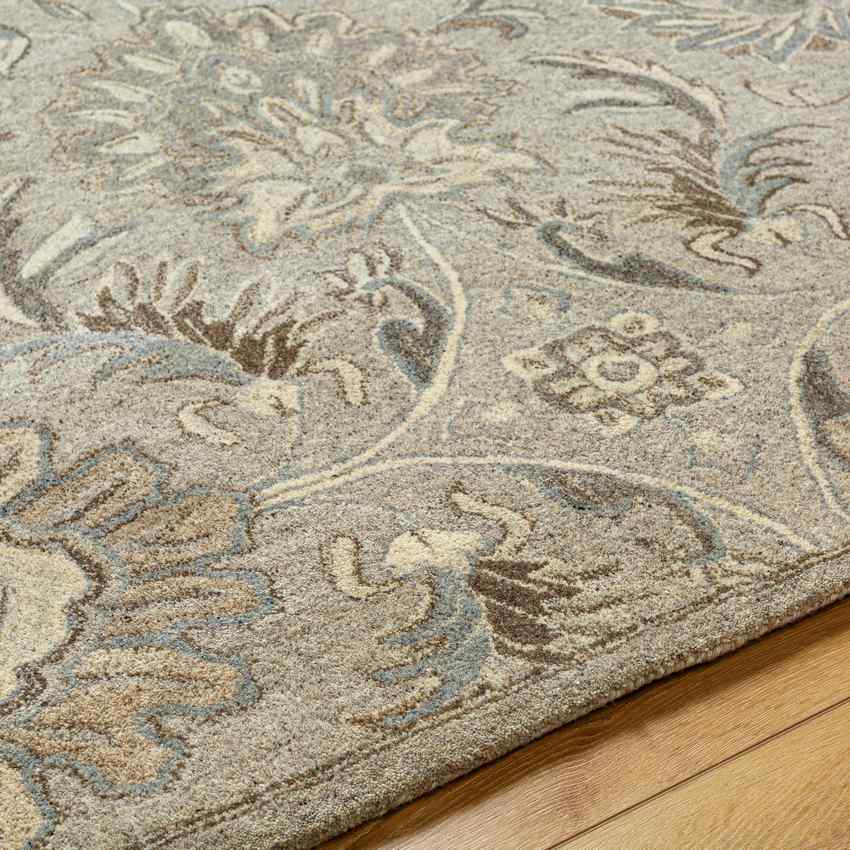 Lyon Traditional Pale Blue Area Rug