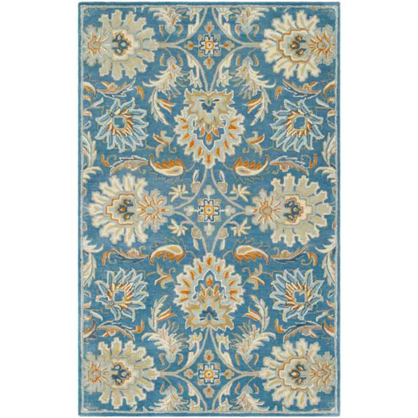 Lyon Traditional Denim Area Rug