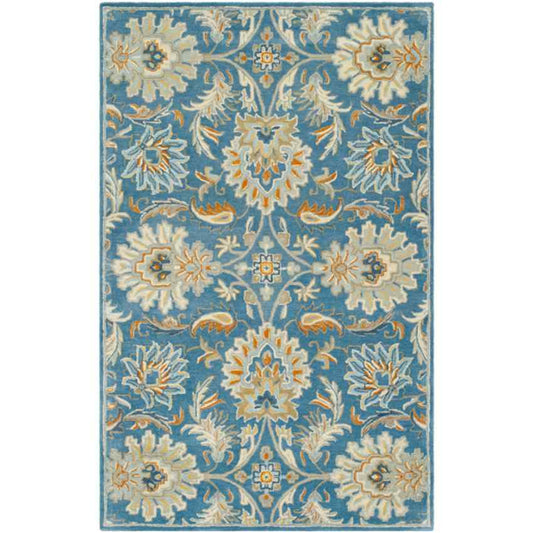 Lyon Traditional Denim Area Rug