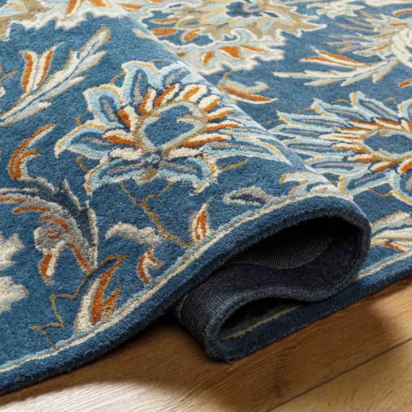 Lyon Traditional Denim Area Rug