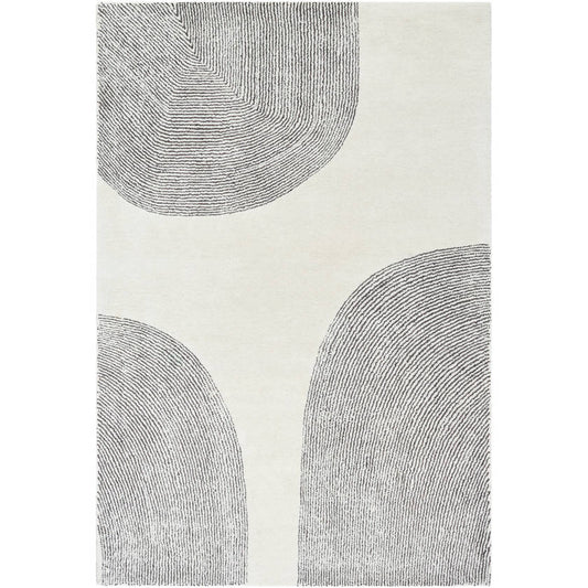 Annastasia Modern Light Silver Area Rug