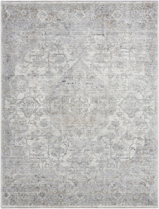 Zerrick Traditional Light Gray Area Rug