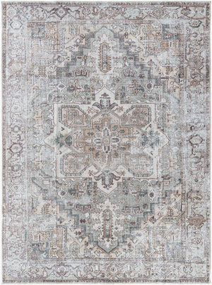 Tamea Traditional Medium Brown/Moss Area Rug