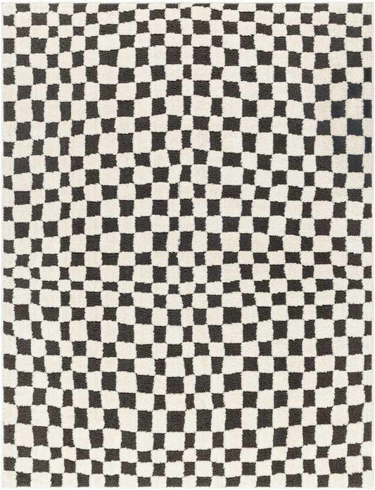 Ilea Modern Black/Ivory Area Rug