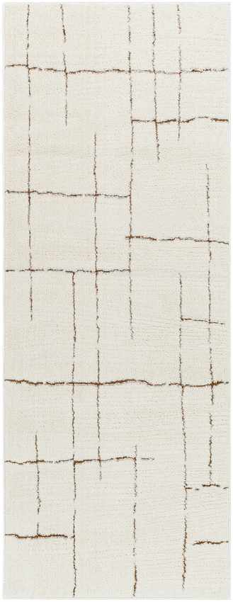 Alexsis Modern Ivory/Brown Area Rug