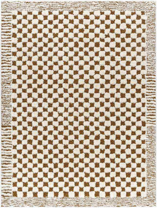 Zechariah Modern Ivory/Brown Area Rug