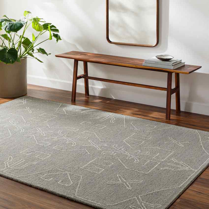 Sherrelle Cottage Medium Gray Area Rug