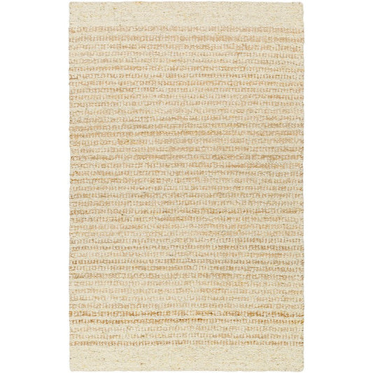 Kerron Modern Light Beige/Medium Brown Area Rug
