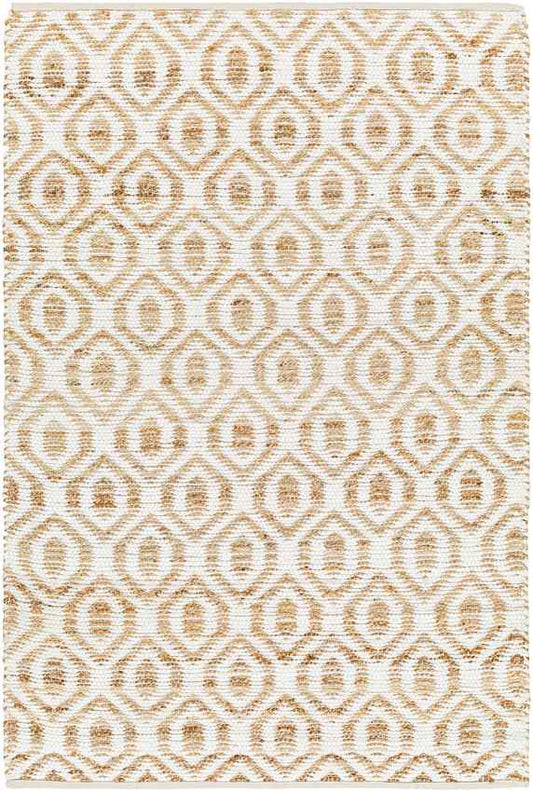 Diandria Modern White/Tan Area Rug