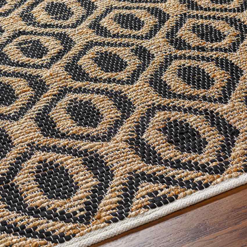 Diandria Modern Tan/Black Area Rug
